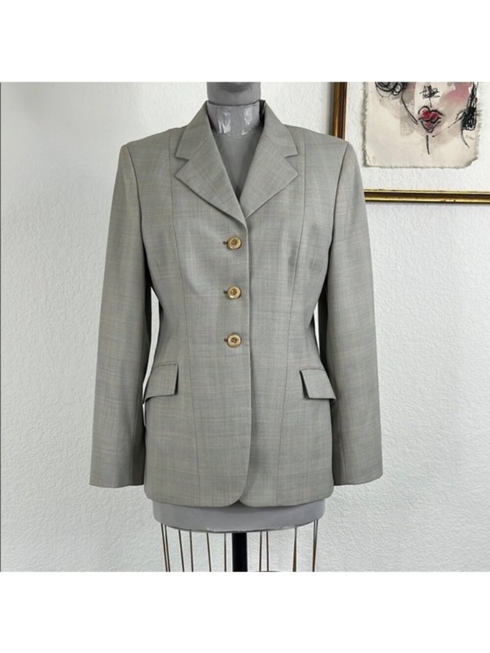 Grand Prix Gridded Women's Equestrian Riding Show Jacket Made in Canada Slim